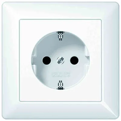 Produktbild von JUNG Steckdose 1f aws glz AS500 UP m.erh.BS IP20 VP