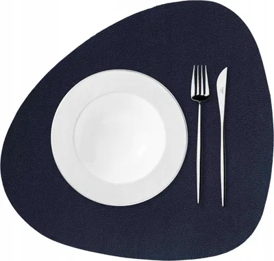 Produktbild von Wasserfeste Unterlage Küchenmatte Für Den Tisch Unter Dem Teller 35X45 Dunkelblau Skin