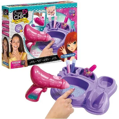 Image de Clementoni Crazy Chic Ongles scintillants Filles Ongles scintillants Set de manucure pour enfants