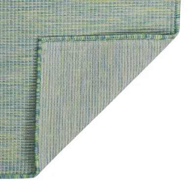 Produktbild von vidaXL Outdoor-Teppich Flachgewebe 120x170 cm Türkis
