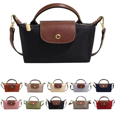 Produktbild von Minicee Damen Mini Crossbody Tasche – PolyurethanUmhängetasche mit Reißverschluss Schwarz