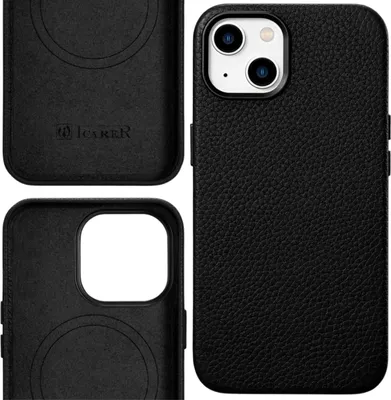 Obrázek produktu pro Icarer Case Kožené pouzdro s Magsafe pro Iphone 14+ Black