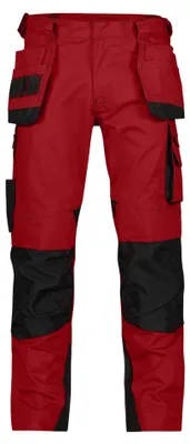 Immagine prodotto di DASSY® Pantaloni da lavoro magnetici con tasche a fondina e tasche per ginocchiere ROSSO/NERO taglia 54 lunghezza: MENO