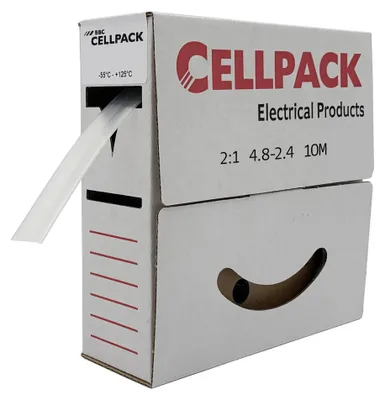 Zdjęcie produktu dla Cellpack 127051, Rurka termokurczliwa, 10 m, 1 szt., Pudełko