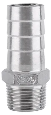 Edelstahl-Schlauchstutzen SS304, BSP-Außengewinde, 3/4" x 25 mm