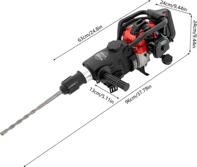 Produktbild von Betonwerkzeug - Abbruchhammer - 30 J Schlagenergie - 3200 U/min - 1000 W Netzbetrieb - Für Betondemontage und Meißeln - Schwarz