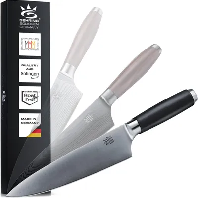 Produktbild von NEU| SOLINGEN HOME MYII | Kochmesser - scharfes Profi Küchenmesser, Germany, eisgehärteter Edelstahl + ergonomischer Griff | Knife from SOLINGEN