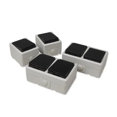 Produktbild von Feuchtraum Set McPower Taff Waschraum 4-teilig grau IP44