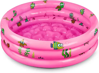 Produktbild von Kinderplanschbecken 100 cm, rutschfest, PVC, für Garten