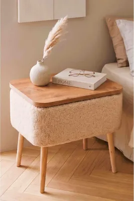 Obrázok produktu pre Skye Decor, kvalitné nočné stolíky (3 kusy) – béžová a prírodná farba, 100% melamín | 1001