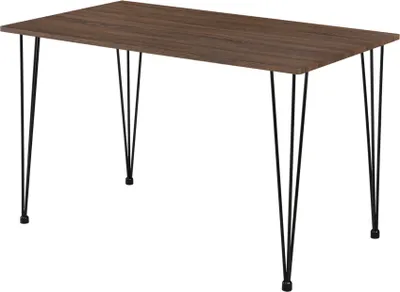 Produktbild von Designerski stół do jadalni 'Hairpin' 120x70cm - stół kuchenny stół do jadalni o wyglądzie orzecha włoskiego Hairpin-leg [en.casa]