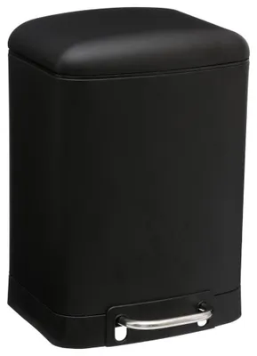 Produktbild von 5Five Mulleimer/Treteimer - schwarz - Metall - 6 Liter - 23 x 32 cm