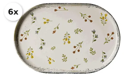Produktbild von Servierplatte 20 x 30cm 6er Set Viola