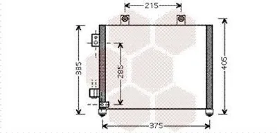 Produktbild von VAN WEZEL 37005342 Kondensator Klimaanlage Klimakondensator für OPEL AGILA (A) (H00)