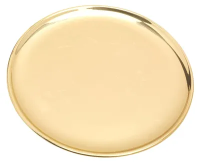 Productafbeelding van Moderne Kaarsenplateau Ø17 cm van Messing - Gouden er Decoratie