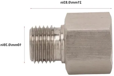 Öldruckmesser Adapter 1/8 Zoll NPT auf M10 X 1,0 - Leckfreier, langlebiger Drucktransmitter für Autos, Motorräder und