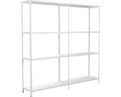 Obrázek produktu pro Kovový regál rozšiřovací Schulte 4504-W 1800x1800x350 mm, 8 polic, nosnost 680 kg, bílý