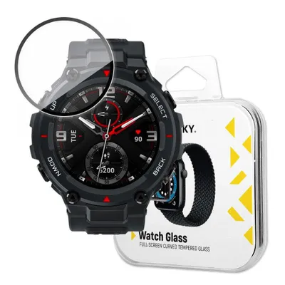 Produktbild von Wozinsky Hybrid gehrtetes Glas fr Xiaomi Amazfit Trex Schwarz