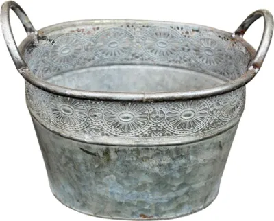 Produktbild von Blumentopf Metall oval