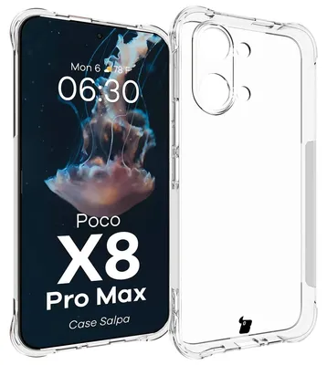 Produktbild von Flexible Handyhülle für Xiaomi POCO X8 Pro Max, Bizon Case Salpa, Transparent