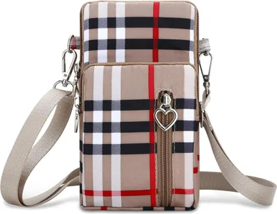 Immagine prodotto di Cadorabo borsa universale per cellulare a tracolla in beige borsa a tracolla con molti scomparti e tracolla staccabile