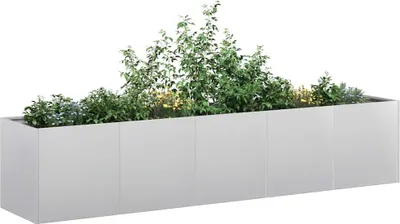 Produktbild von Möbel Pflanzkübel 200x40x40 cm Verzinkter Stahl - Beete &32859