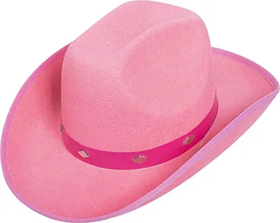 Produktbild von Cowgirl Hut Feste Farbkleidung-resistente waschbare Vintage-Stil nicht verblüffende Kleidertuch Kostüm Cowboy Hat Urlaub Party Fotografie Requisite für Club-Rosa