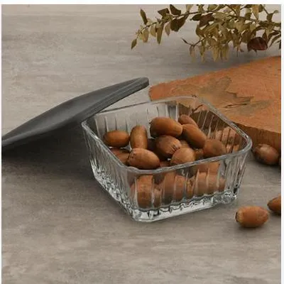Produktbild von Pasabahce - Schalen-Set - Frezya - 225 cc - Graue Deckel - Glas