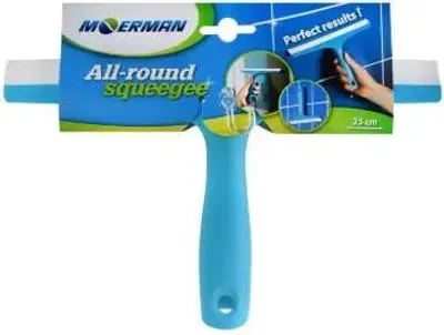 Produktbild von Moerman Duschabzieher Fensterwischer mit Saugnapf - 25 cm antistreifen Gummi, ergonomisch, kompakt