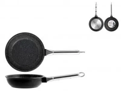 Immagine prodotto di H&H Padella Antiaderente Pietra Manico In Acciaio Inox Cm 20