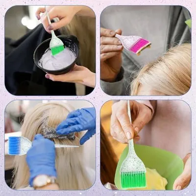 Produktbild von 3 Haarfärbepinsel für das gleichmäßige Auftragen von Haarfarbe