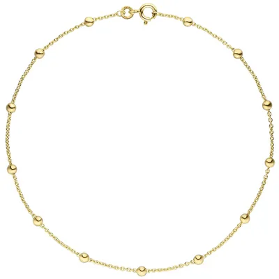 Fußkette-mit-Kugeln-333-Gelbgold-25cm