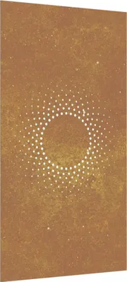 Obrázok produktu pre Záhradná dekorácia 105x55 cm, cortenová oceľ, slnko