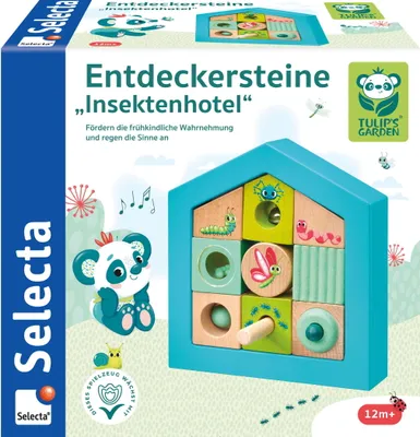 Produktbild von Selecta 62087 Tulips Garden Entdeckersteine Insektenhotel