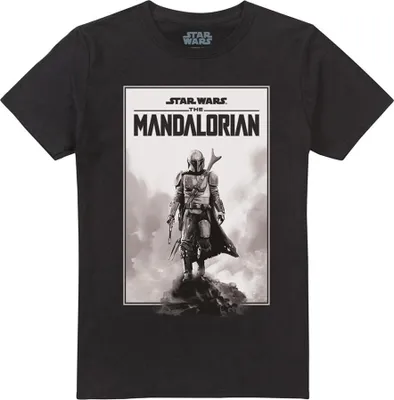 Produktbild von Star Wars: The Mandalorian - T-Shirt für Herren/Damen Uni TV30282 (L) (Schwarz)