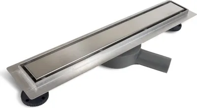 Produktbild von BADLAND Duschrinnen Edelstahl 360 DRAIN 100 cm in Silber, Abfluss Befliesbar 2in1 | Komplettset Bodenablauf
