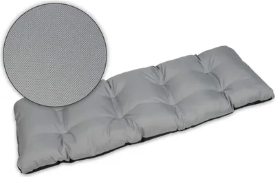 Produktbild von Sitzkissen Bankkissen Bankauflage für Gartenbank - 180x50 cm - Outdoor und Indoor - grau