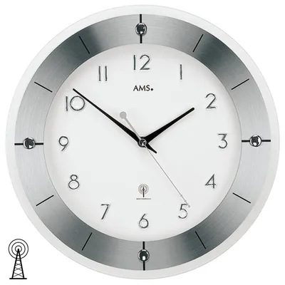 Produktbild von AMS Funk-Wanduhr, Funkwerk, D31x4cm, 5848