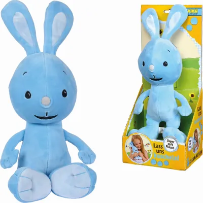 Image de Simba 109461014 Figurine en peluche KiKANiNCHEN, 35cm / la mascotte amusante de KIKA en peluche douce et câline
