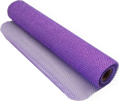 Produktbild von Maschenrolle mit Glitter lila 36 cm x 5 m