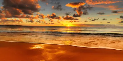 Produktbild von Tulup® Glas-Bild - 100x50 -Wandkunst - Wandbild hinter gehärtetem Sicherheitsglas  - Landschaften - Sonnenuntergang - Orange