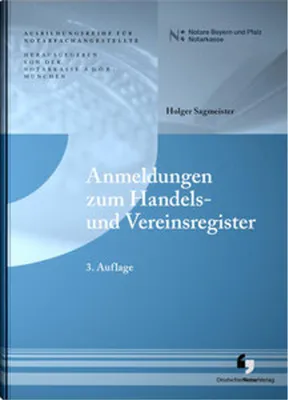 Produktbild von Anmeldungen zum Registergericht