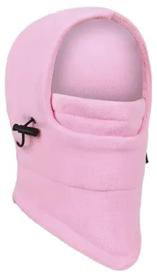 Productafbeelding van Jumada fleece halswarmer – uni, voor heren en dames – winterse coltrui/gezichtsmasker – geschikt voor skiën en motorrijden – roze