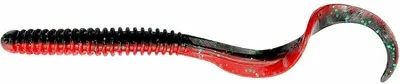 Produktbild von Savage Gear Rib Worm 8 pcs Red N Black 10,5 cm 5 g Gummiköder