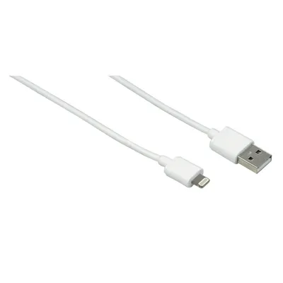 Produktbild von Hama Lade-/Datenkabel Apple Lightning/USB-A, 1.0m, weiß