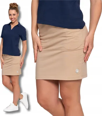Produktbild von Rock - Damenrock Größe S - Minirock beige - Baumwollrock - Freizeitrock