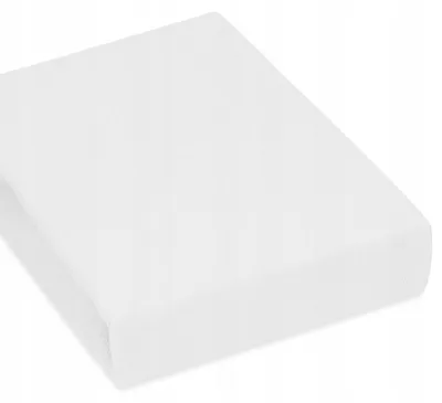 Produktbild von Designpremium Spannbettlaken Frottee Weiß 220x200 cm