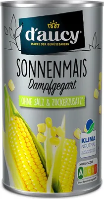 Produktbild von d'aucy Sonnenmais – Natürliche Frische, Ohne Salz & Zuckerzusatz, 285g Dose