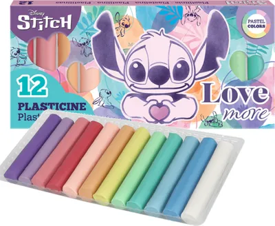 Image de Plasticine pastel 12 couleurs Point