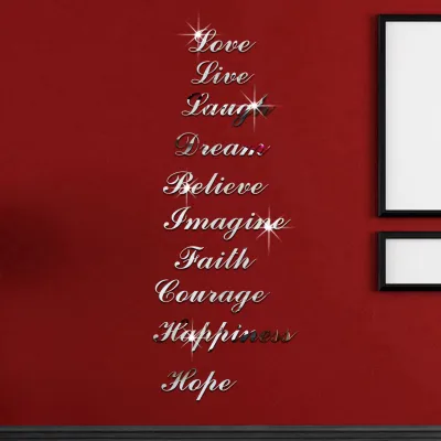 Obrázok produktu pre Nálepka na stenu, zrkadlová nálepka na stenu, samolepiaca nálepka, nálepka na schody, dekorácia na schody